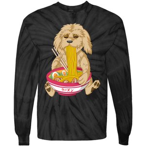 Goldendoodle Ramen Tie-Dye Long Sleeve Shirt