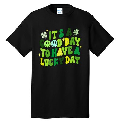 Green Retro Groovy St Patricks Day Party funny Tall T-Shirt