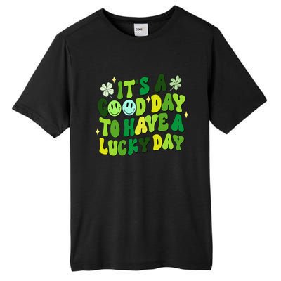 Green Retro Groovy St Patricks Day Party funny Tall Fusion ChromaSoft Performance T-Shirt