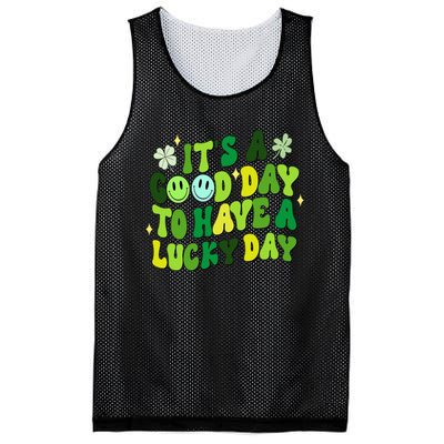 Green Retro Groovy St Patricks Day Party funny Mesh Reversible Basketball Jersey Tank