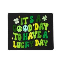 Green Retro Groovy St Patricks Day Party funny Mousepad