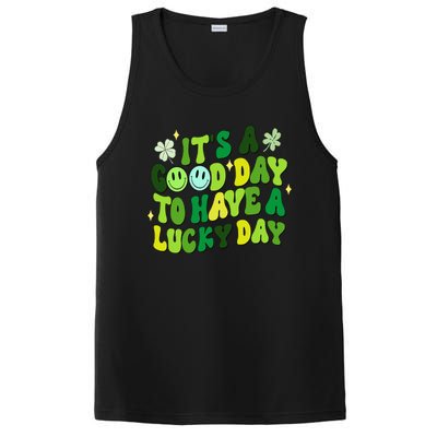 Green Retro Groovy St Patricks Day Party funny PosiCharge Competitor Tank