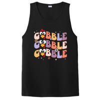 Groovy Retro Gobble Gobble Happy Thanksgiving Turkey Day PosiCharge Competitor Tank