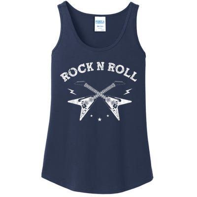 Guitar RockNRoll Guitarist Skeleton Musical Instrument Ladies Essential Tank