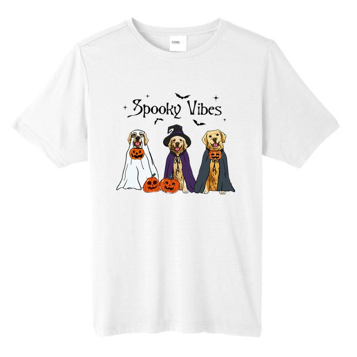 Golden Retriever Ghost Dogs Halloween Dog Witch Spooky Vibes Tall Fusion ChromaSoft Performance T-Shirt