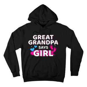 Gender reveal great grandpa says matching baby party Hoodie