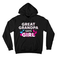 Gender reveal great grandpa says matching baby party Hoodie