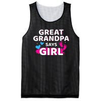 Gender reveal great grandpa says matching baby party Mesh Reversible Basketball Jersey Tank