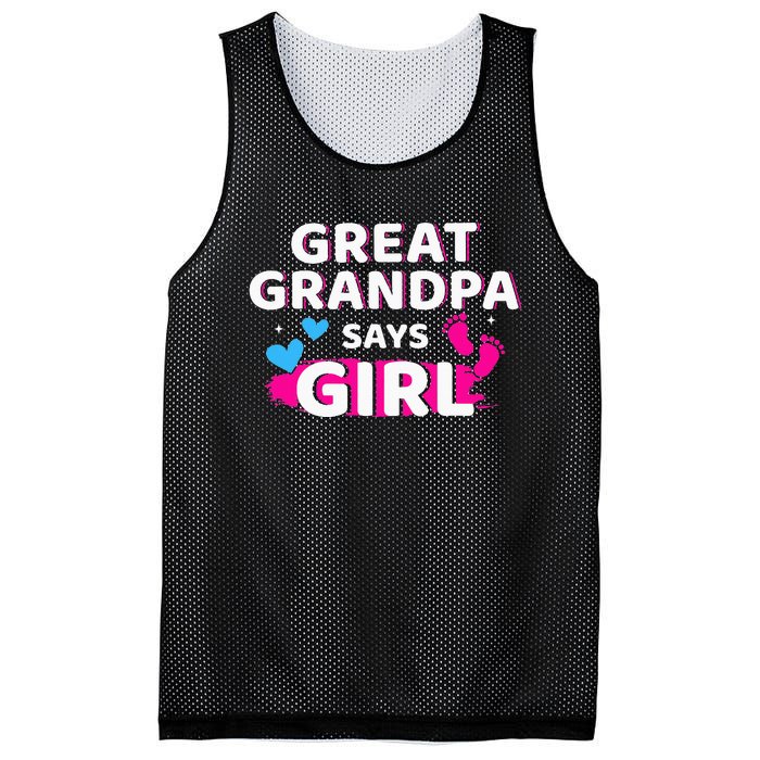 Gender reveal great grandpa says matching baby party Mesh Reversible Basketball Jersey Tank