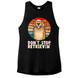 Golden Retriever Gift Dont Stop Retrievin Tee Golden Meaningful Gift Ladies PosiCharge Tri-Blend Wicking Tank