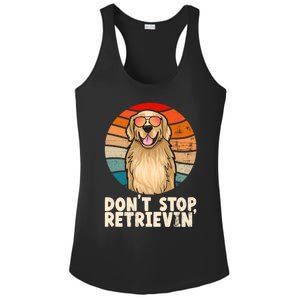 Golden Retriever Gift Dont Stop Retrievin Tee Golden Meaningful Gift Ladies PosiCharge Competitor Racerback Tank