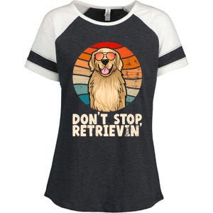 Golden Retriever Gift Dont Stop Retrievin Tee Golden Meaningful Gift Enza Ladies Jersey Colorblock Tee