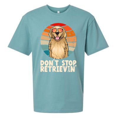 Golden Retriever Gift Dont Stop Retrievin Tee Golden Meaningful Gift Sueded Cloud Jersey T-Shirt