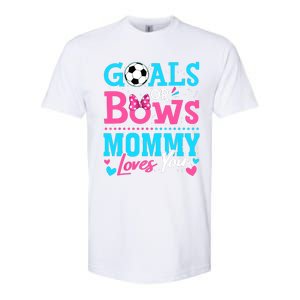 Gender Reveal Goals Or Bows Mommy Loves You Soccer Softstyle CVC T-Shirt