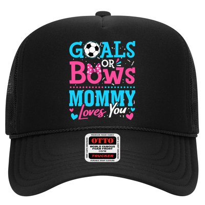 Gender Reveal Goals Or Bows Mommy Loves You Soccer Trucker Hat