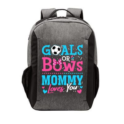 Gender Reveal Goals Or Bows Mommy Loves You Soccer Vector Backpack