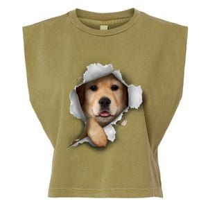 Golden Retriever Gift Golden Dog Gift For Dog Lovers Garment-Dyed Women's Muscle Tee