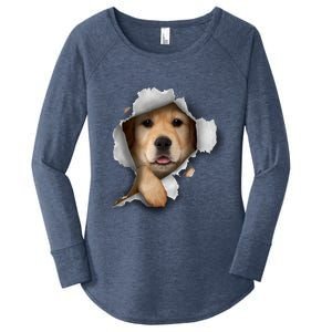 Golden Retriever Gift Golden Dog Gift For Dog Lovers Women's Perfect Tri Tunic Long Sleeve Shirt