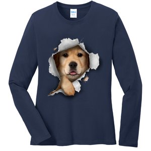 Golden Retriever Gift Golden Dog Gift For Dog Lovers Ladies Long Sleeve Shirt