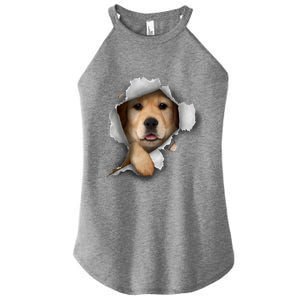 Golden Retriever Gift Golden Dog Gift For Dog Lovers Women's Perfect Tri Rocker Tank