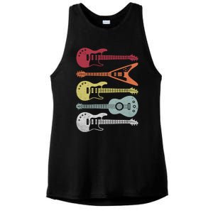 Guitar Retro Ladies PosiCharge Tri-Blend Wicking Tank