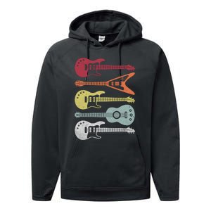 Guitar Retro Performance Fleece Hoodie