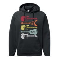 Guitar Retro Performance Fleece Hoodie