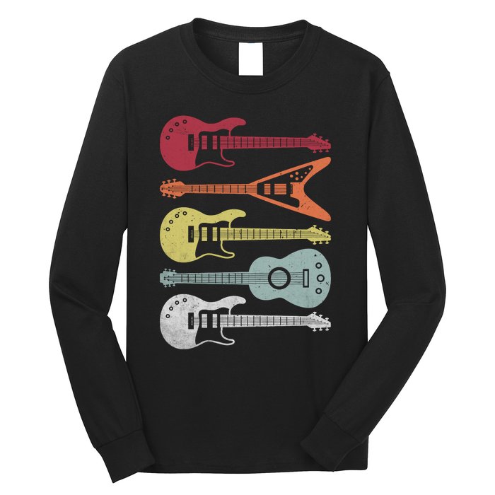 Guitar Retro Long Sleeve Shirt