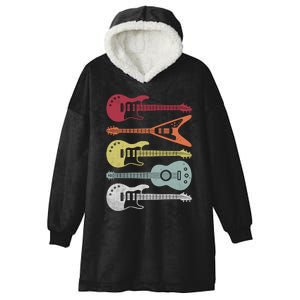 Guitar Retro Hooded Wearable Blanket