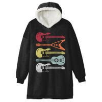 Guitar Retro Hooded Wearable Blanket