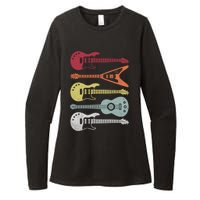 Guitar Retro Womens CVC Long Sleeve Shirt