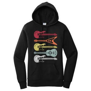 Guitar Retro Women's Pullover Hoodie