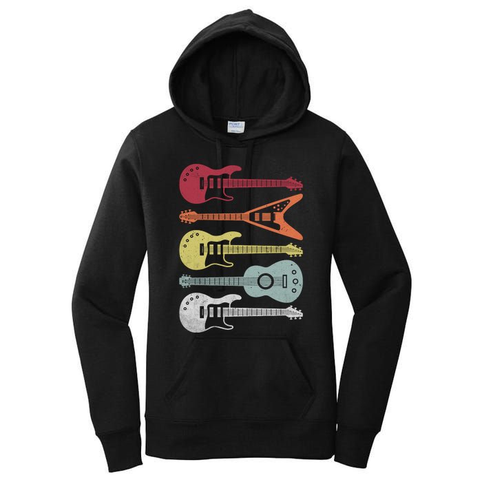 Guitar Retro Women's Pullover Hoodie