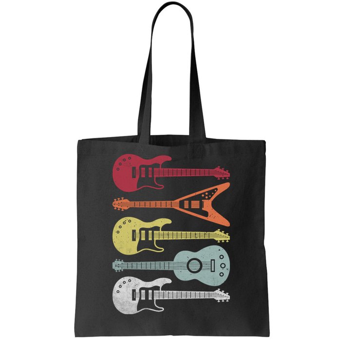 Guitar Retro Tote Bag