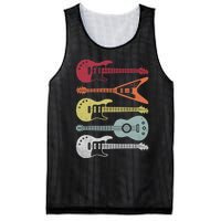 Guitar Retro Mesh Reversible Basketball Jersey Tank