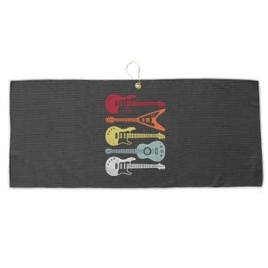 Guitar Retro Large Microfiber Waffle Golf Towel