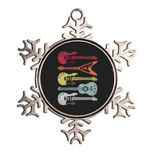 Guitar Retro Metallic Star Ornament