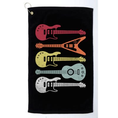 Guitar Retro Golf Towel