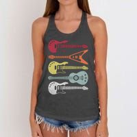 Guitar Retro Women's Knotted Racerback Tank