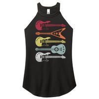 Guitar Retro Women's Perfect Tri Rocker Tank