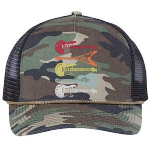 Guitar Retro Retro Rope Trucker Hat Cap