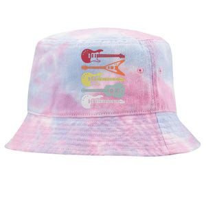 Guitar Retro Tie-Dyed Bucket Hat