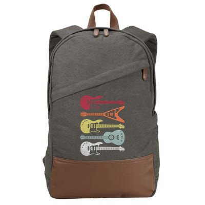 Guitar Retro Cotton Canvas Backpack