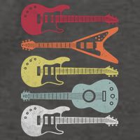 Guitar Retro Vector Backpack