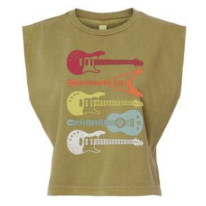 Guitar Retro Garment-Dyed Women's Muscle Tee