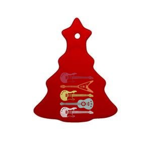 Guitar Retro Ceramic Tree Ornament