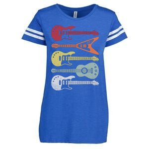 Guitar Retro Enza Ladies Jersey Football T-Shirt