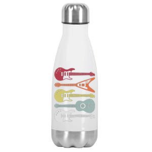 Guitar Retro Stainless Steel Insulated Water Bottle