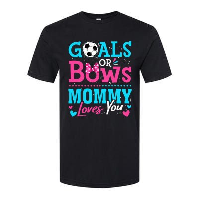 Gender Reveal Goals Or Bows Mommy Loves You Soccer Softstyle® CVC T-Shirt