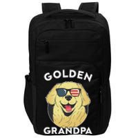 Golden Retriever Grandpa Impact Tech Backpack